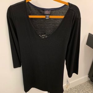 MATERNITY Black & white polka dot shirt motherhood